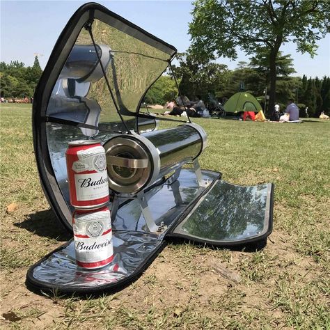 Solar Oven Portable Oven - 4.5L Stove Solar Cooker Kit BBQ Grill Solar Oven with Portable Case Outdoor Solar Grilling Oven - AliExpress Barbecue Portable, Portable Oven, Solar Cooking, Grill Stand, Solar Cooker, Solar Tubes, Solar Stove, Solar Oven, Outdoor Bbq Grill