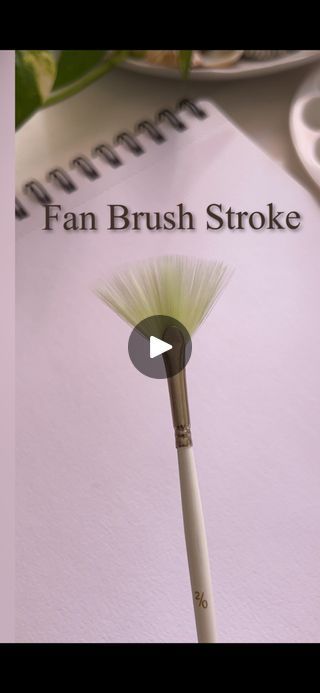 Paint Brush Painting, Paintings Tutorials, Fan Brush, Blending Brush, Brush Painting, Watercolor Paintings Tutorials, Paint Brush, Art Tips, Painting Tutorial