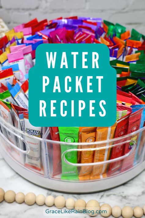 Diy Single Serve Drink Packets, Singles To Go Drinks, Keto Drink Mixes For Water, Watertok Tiktok Recipes No Syrup, Adding Flavor To Water, Organize Drink Packets, Water Flavoring Packet Ideas, Sonic Blue Ocean Water Drink Recipes, Drink Packets For Water