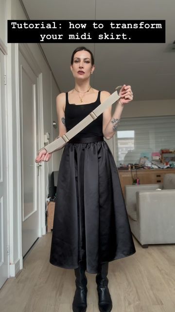 Tineke Wiersma on Instagram: "✨ Transform Your Skirt: Styling Hack Alert! ✨ Due to popular demand, today I’m sharing how to easily transform a midi (or even maxi) skirt into a shorter version using an elastic belt! If you don’t have a belt handy, a piece of rope or elastic will work just as well. It’s super simple, and trust me, your skirt will stay put! The first time I tried this, I only had to adjust it once—so easy! 🙌

I love mixing different styles, pieces, and prints to create fresh looks, and transforming my wardrobe is one of my favorite ways to breathe new life into my outfits! 🌟

What do you think of this styling hack? Do you love it, and will you give it a try? 💬 Follow me for more outfit inspiration and creative styling hacks that help you make the most of your wardrobe!

#F Skirt Styling, Styling Hacks, Creative Styling, Elastic Belt, My Wardrobe, Super Simple, Trust Me, New Life, I Tried