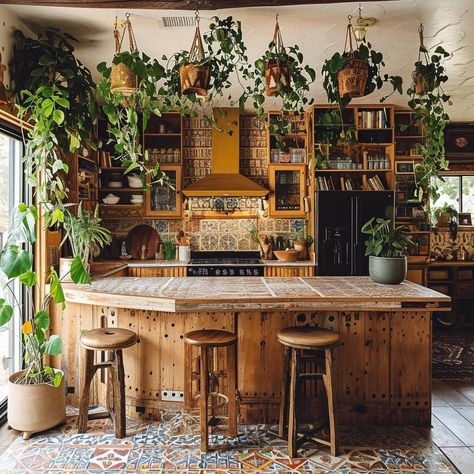 Lots Of Plants, نباتات منزلية, Dream House Rooms, Boho Kitchen, Dream House Interior, Dream House Decor, House Inspo, Dream Home Design, Home Decor Kitchen