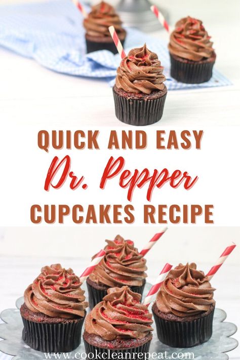 Dr Pepper Cupcakes, 2 Ingredient Cakes, Pineapple Upside Down Cupcakes, Cake Mix Cupcakes, Delicious Cupcakes Recipes, Make Cupcakes, How To Make Biscuits, Easy Cupcakes, Dessert Tray