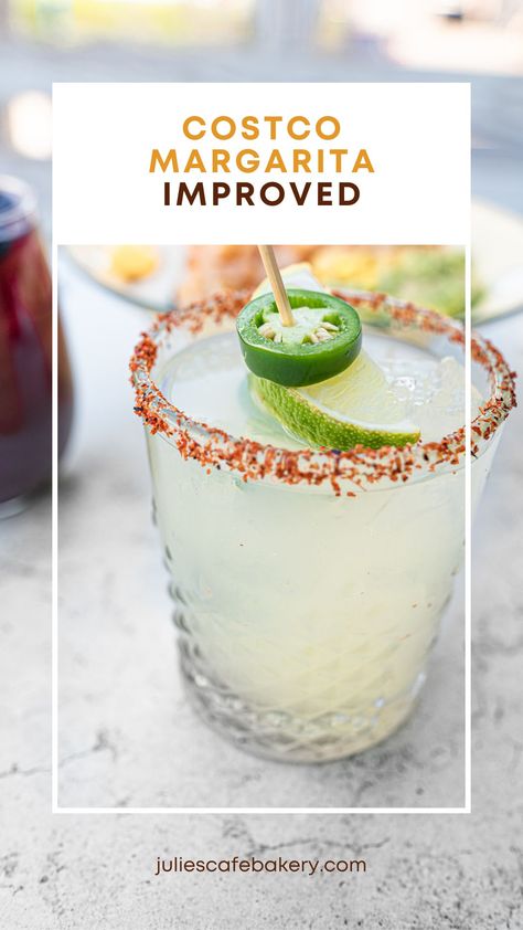 Costco Margarita Mix Improved Summer Margaritas, Spicy Margarita Recipe, Classic Margarita Recipe, Margarita Day, National Margarita Day, Spicy Cocktail, Jalapeno Margarita, Lime Margarita, Margarita Mix