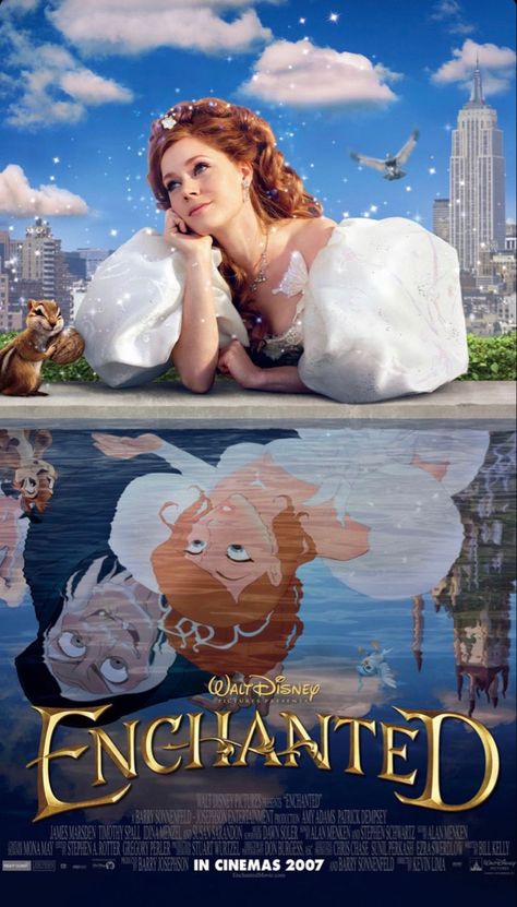 Enchanted Movie, Disney Original Movies, 하울의 움직이는 성, Good Animated Movies, New Disney Movies, Disney Enchanted, Night Film, Girly Movies, Great Movies To Watch