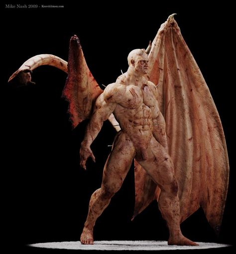 ArtStation - Daemon the Battle (2009) Male Art Photography, Male Body Drawing, Male Artworks, Dark Fantasy Artwork, Creepy Guy, Scifi Fantasy Art, Cute Brunette, Roleplay Characters, Dark Artwork