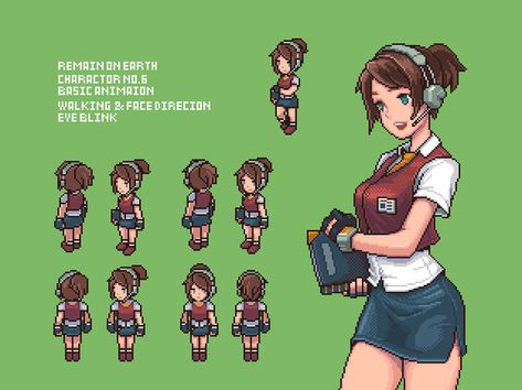 How To Pixel Art, Pixel Pokemon, Konosuba Wallpaper, Piskel Art, Pixel Characters, Pixel Animation, Pixel Art Tutorial, Arte 8 Bits, 8bit Art