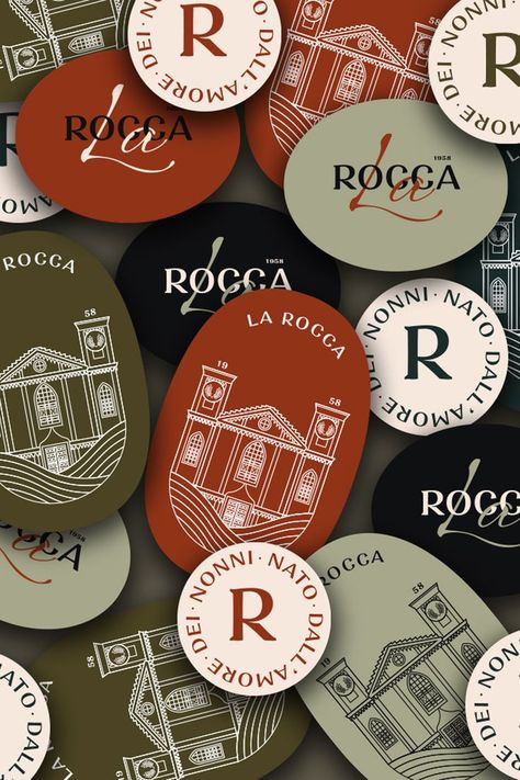 Stcikers were part of the collaterals for La Rocca vineyard branding. Stickers can be a great way of modern advertising for brands especially to attract a younger audience. The full brand guide presentation can be see on Behance by clicking the link! Logos, Vineyard Branding, Branding Stickers, Wine Branding, Modern Advertising, Brand Collateral, Capstone Project, Stickers Design, Wine Brands