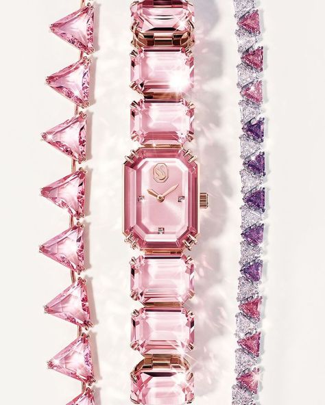 SWAROVSKI (@swarovski) • Instagram photos and videos Write A Love Letter, Pinky Pinky, Swarovski Millenia, Crystals Swarovski, Diamond Watches, Fancy Jewellery Designs, Bottle Jewelry, Swarovski Bracelet, A Love Letter