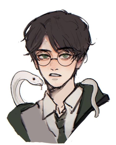 Harry Potter | Fanart | Harry Potter Hery Potter, Dark Harry, Harry Potter Illustrations, Harry Potter Icons, Desenhos Harry Potter, Slytherin Harry Potter, Images Harry Potter, Harry Potter Comics, Harry Potter Artwork