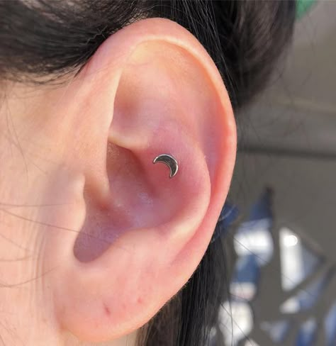 Larry | Body Piercer on Instagram: "✨ Outer Conch / Flat Piercing ✨ Still healing but looking good! This piercing is on Jade, our lovely counter guuuurl. She wanted something different so we chucked this cute little moon in a cool spot! . #piercing #piercer #pierced #bodypiercing #conch #helix #flat #ear #moon #jewellery #jewelry #bodyjewellery #bodyjewelry #ring #fashion #inspo #earring #instapiercing #piercingsofinstagram #girlswithpiercings #guyswithpiercings #innervisiontattoo #australia #sy Contra Conch Piercing, Conch Punch, Contra Conch, Country Girl Jewelry, Outer Conch Piercing, Outer Conch, Still Healing, Undercut Hair Designs, 2025 Moodboard