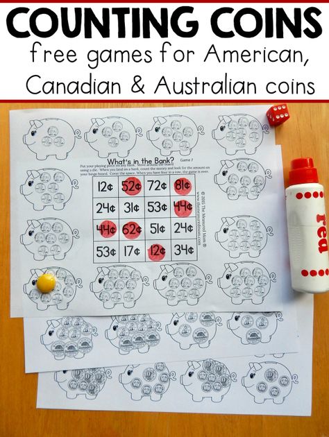 Christmas Money Games, Counting Money Games, Money Games For Kids, Australian Money, Math Tips, Learning Money, Learning To Count, Teaching Money, Canadian Money