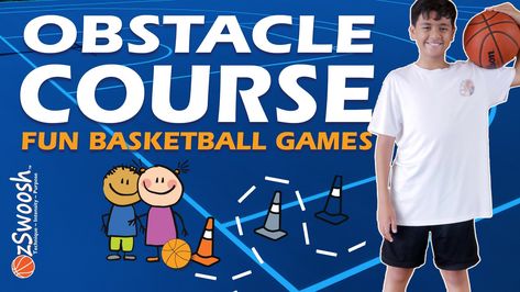 This basketball obstacle course drill is a fun basketball game for kids to play to develop ball handling and basketball shot techniques. https://youtu.be/8jrQzyPs2wE #basketball #coach #teacher #education #basketballskills #basketballdrills Fun Basketball Drills, Fun Basketball Games, Youth Basketball Drills, Basketball Drills For Kids, Basketball Shot, Basketball Dribble, Basketball Shooting Drills, Basketball Games For Kids, Kids Obstacle Course