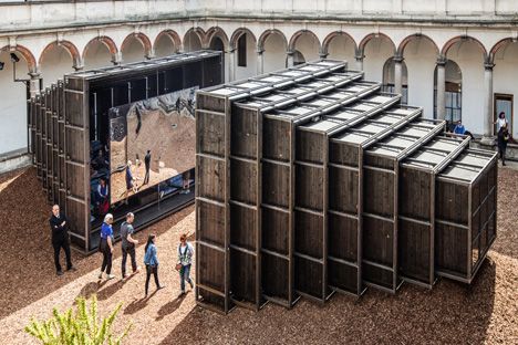 Camera Chiara pavilion by Annabel Karim Kassar Lebanese House, Pop Up Cinema, Novel Structure, Arch Inspiration, Pavilion Architecture, Public Realm, Architectural Practice, Movie Camera, Production Design