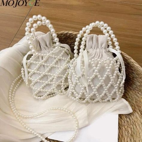 Just found this amazing item on AliExpress. Check it out! $3.35 53％ Off | Women Pearl Bag Small Mini Tote Bucket Bag Woven Crossbody Hand Bags for Women Coin Purse Wallet Handbag Ladies Shoulder Bags Beads Bag, Bucket Tote Bag, Hand Bags For Women, Pearl Bag, Coin Purse Wallet, Handbags Casual, Mini Tote Bag, Purse Styles, Mini Tote