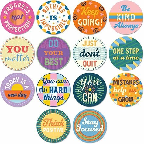 Affirmation Stickers Printable, Affirmation Planner, Affirmation Stickers, Inspirational Quotes Cards, Stickers For Planner, Motivational Stickers, Classroom Banner, Teacher Must Haves, Growth Mindset Posters