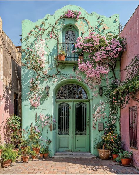 Vincenzo De Cotiis, Pierre Paulin, Japandi Interior, Mediterranean Design, Colourful Buildings, Charlotte Perriand, Pierre Jeanneret, Cute House, Pink Houses