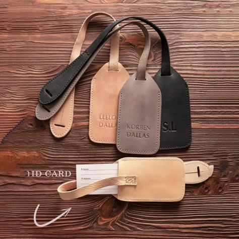 1pc Women Men Genuine Leather Luggage Tag Suitcase Identifier Label Boarding Bag Tag Name Id Address Holder Travel Accessory - Buy Genuine Leather Luggage Tag,Suitcase Identifier Label,Boarding Bag Tag Product on Alibaba.com Leather Travel Tag, Luggage Tag Leather, Luggage Tags Diy, Luggage Tag Designs, Leather Bag Tag, Leather Travel Accessories, Suitcase Tags, Custom Luggage, Custom Luggage Tags