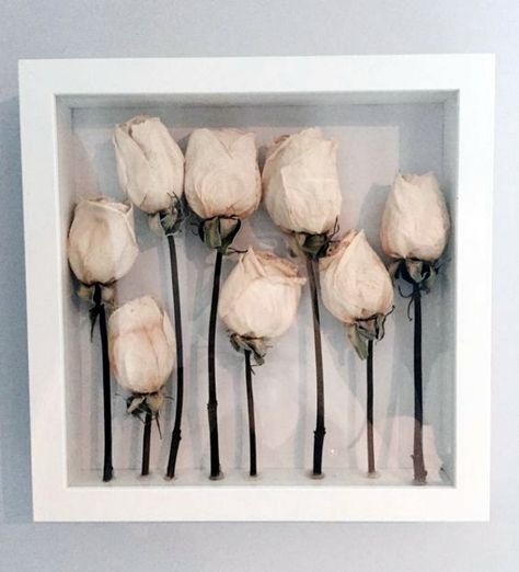 Unique-Ways-To-Reuse-Dried-Flowers Dried Flowers Diy, Drying Roses, Diy Shadow Box, Fleurs Diy, Flower Shadow Box, Deco Floral, Shadow Boxes, How To Preserve Flowers, Flowers Diy