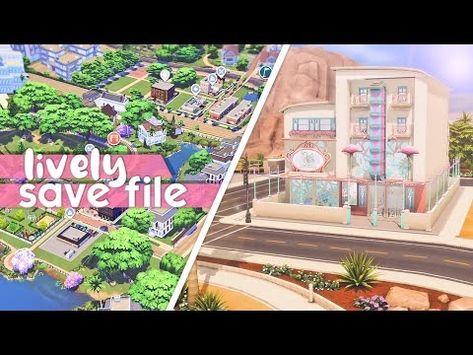 must have save file in the sims 4 ♡ lively, stories, new townies & more - YouTube Sims4 Save File, Sims 4 Save File All World, Sims 4 Save File, Sims Challenge, Save File, Fake People, Sims 4 Mods Clothes, Building Ideas, Sims 4 Mods