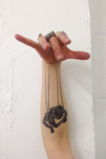 Marionette Tattoo, Puppet Tattoo, Theatre Tattoo, Shadow Puppets With Hands, Hand Shadows, Puppet Master, 4 Tattoo, London Tattoo, Gothic Tattoo