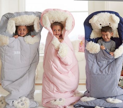 Light Pink Shaggy Head Puppy Kids Sleeping Bag | Pottery Barn Kids Sleeping Bags For Kids, Bear Sleeping Bags, Animal Sleeping Bag, Toddler Sleeping Bag, Puppy Sleeping, Bear Sleeping, Girls Winter Dresses, Kids Sleeping Bags, A Monogram