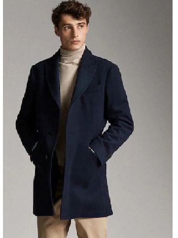 Navy Blue Coat Outfit, Long Coat For Men, Outfits Rock, Trench Coat Winter, Green Suit Jacket, Winter Long Coat, Long Coat Men, Black Overcoat, Navy Blue Coat