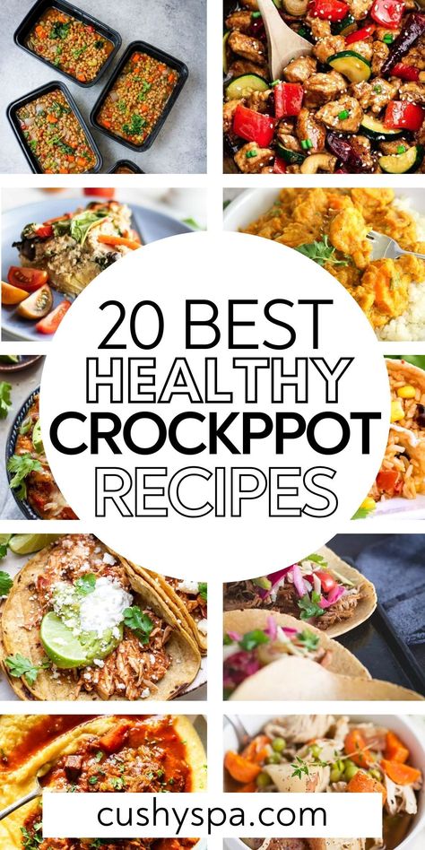 Discover our easy crockpot meals collection that's perfect for busy weeknights, lunches and dinners, all made simple in the easy-to-clean crockpot! Say hello to delicious, healthy recipes to make that will make your meal planning a breeze! Delicious Healthy Crockpot Dinners, Healthy Crockpot Snacks, Budget Friendly Healthy Crockpot Meals, Healthy Comfort Crockpot Meals, One Pot Slow Cooker Meals Healthy, Crockpot Recipes For Lunch, Crock Pot Chicken Healthy Clean Eating, Crockpot Recipes With Carrots, Simple Crock Pot Recipes Healthy