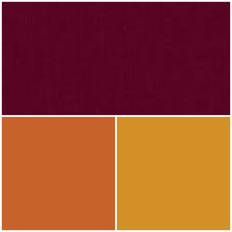 Fall Wedding Colors. Pallet. Wine Maroon, Burnt Orange, Golden Yellow. 🍁 Maroon Bedroom, Orange Wedding Color Scheme, Maroon Color Palette, Fall Wedding Nails, Fall Wedding Makeup, Orange Wedding Colors, Pallet Wine, Wedding Color Pallet, Burnt Orange Weddings