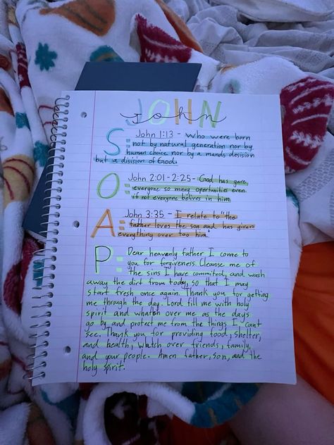 I did John with my bestie Kaylee 🫶💗 Heart Bible Study Method, Bible Methods Scripture Study, John Chapter 2 Bible Notes, John Study Notes, The Gospel Of John Bible Study Notes, Bible Soap Method, John Chapter 1 Bible Study Notes, Soap Bible Study Method Example, Soap Method Bible Study Examples