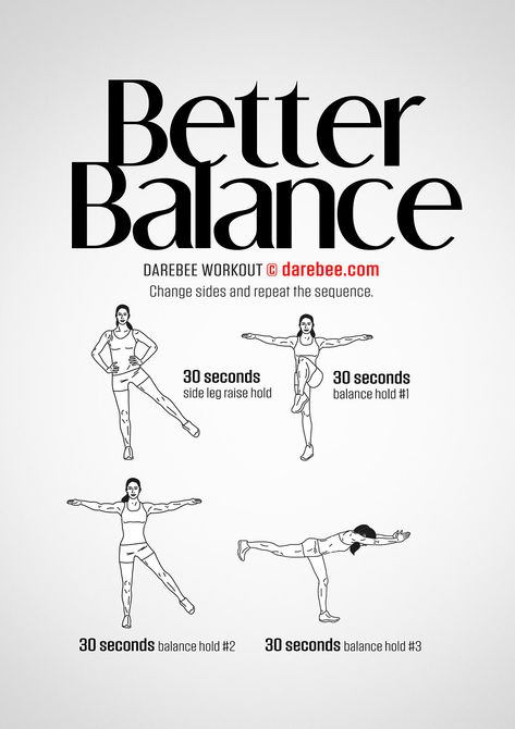 Better Balance Workout Darbee Workout, Balance Workout, Sixpack Workout, Trening Sztuk Walki, Ballet Workout, Better Balance, Quick Workout Routine, Martial Arts Workout, Workout Without Gym