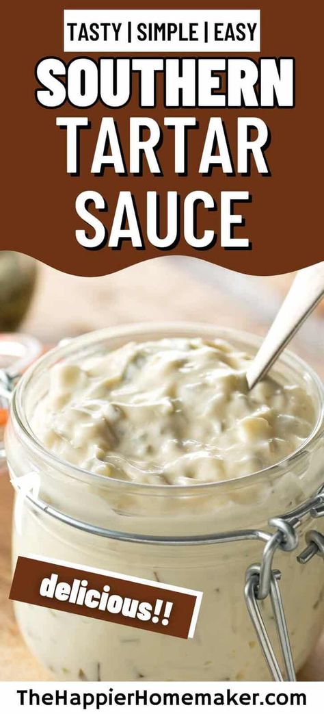 Get ready to elevate your seafood game with our mouthwatering Southern tartar sauce recipe. Bursting with tangy flavors and a hint of sweetness, this homemade sauce is the perfect accompaniment to fried fish, shrimp, or crab cakes. Sea Food Dressing, Fish Fry Sauce, Tarter Sauce Spicy, Texas Roadhouse Tartar Sauce Recipe, Tar Tar Sauce Recipe, Shrimp Dipping Sauce Recipe, Homemade Tater Sauce, Tatar Sauce Recipe, Tater Sauce Recipe