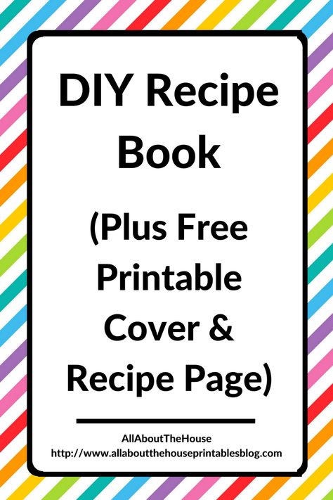 diy recipe book free printable rainbow editable cookbook organization cheap planner hack recipe card a5 half letter a4 gift Cookbook Cover Design Free Printable, Diy Cookbook Ideas, Family Recipe Book Ideas, Diy Recipe Book Ideas, Recipe Templates Free, Handmade Recipe Book, Diy Recipe Book, Recipe Binder Printables, Cookbook Binder