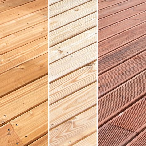 How to Choose Between Cedar, Pressure Treated Wood & Composite Pressure Treated Wood Deck, Treated Wood Deck, Handyman Hacks, Composite Wood Deck, Ground Level Deck, Pressure Treated Deck, Decking Options, Working In The Garden, Composite Decking Boards