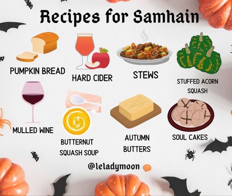 Butter Squash Soup, Samhain Recipes, Wicca Holidays, Samhain Traditions, Cranberry Butter, Gingersnap Cookies, Pumpkin Dip, Samhain Halloween, Fruit Cobbler