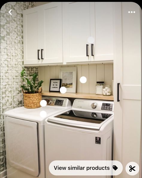 Laundry Room With Wash Sink, Cupboards Above Washer And Dryer, Laundry Room Farmhouse Ideas, Laundry And Mechanical Room Ideas, Small Laundry Room With Broom Closet, Small Laundry Room Half Bath Combo, Laundry Room Long Cabinet, Laundry Room Tower Cabinet, Laundry Room Top Load Washer