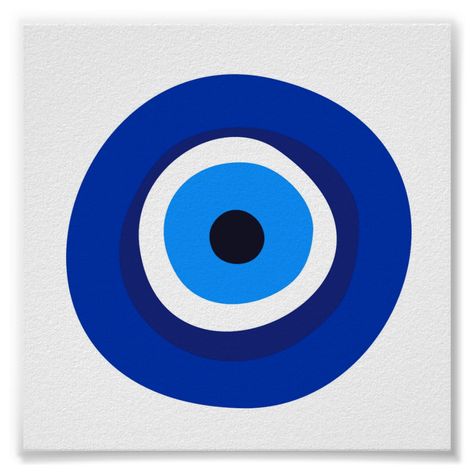 evil eye symbol greek turkish arab talisman Poster Evil Eye Symbol, Evil Eye Tattoo, Evil Eye Art, Eyes Artwork, Greek Evil Eye, Eyes Wallpaper, Eye Symbol, Painting Canvases, Soyut Sanat Tabloları