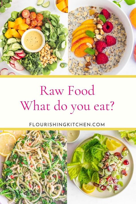 Raw Food Dinner Ideas, Raw Vegan Shopping List, Raw Food Meal Plan, Raw Vegan Meals For Beginners, Raw Food Lunch Ideas, Raw Vegan Food List, Raw Food Meal Prep, Raw Vegan Meal Ideas, Raw Lunch Ideas