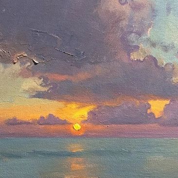 Devin Michael Roberts on Instagram: "Seascape and sunset oil painting video lesson available to stream now on my patreon. I'm teaching how to paint the large 20x24 inch version of this 9x12 inch. And the tutorial will also go over texture and many other fundamentals. The lesson is for all levels.  You can find my patreon on my profile or on my web site or search Devin Michael Roberts on patreon" Sunset Oil Painting, Oil Painting Videos, Michael Roberts, Painting Video, Oil Painting Tutorial, Water Art, Wave Art, Painting Videos, Mini Canvas Art