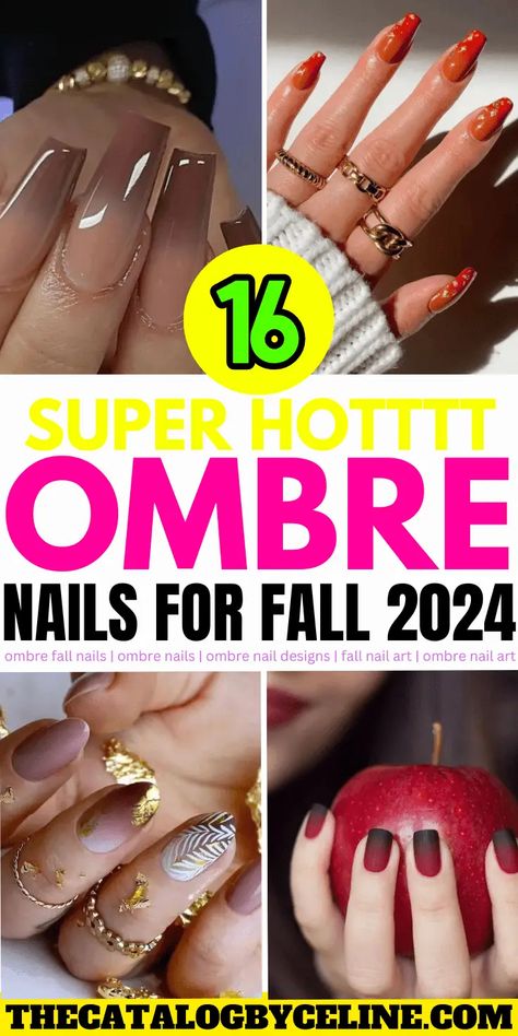 16 Super Hot Ombre Nails for Fall 2024: The Ultimate Autumn Nailspiration! - The Catalog Design On Ombre Nails, Ombre Plum Nails, Brown Nail Ombre, September Ombre Nails, Fall Nails Ideas Dip Powder Ombre, Fall Gradient Nail Colors, Autumn Ombre Nails Acrylic, Ambra Nails Ombre, Ombre Nail Designs Fall