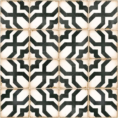 Tangier Ava Mono Ceramic Art Deco Floor Tiles, Modern Traditional Decor, Cement Tile Floor, Art Deco Floor, Kitchen Splashback Tiles, Backsplash Wallpaper, Shower Floors, Mandarin Stone, Art Deco Tiles