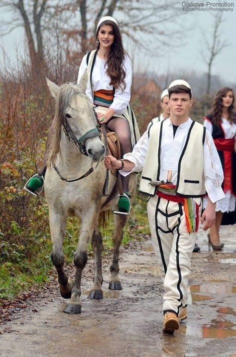 Albanian Costume, Albanian Clothes, Albanian Clothing, Folk Costume, Horses, Animals, Quick Saves, Clothes