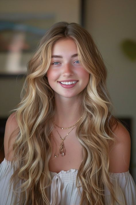 Enhance your natural beauty with these blond hair color ideas that offer a stylish and effortless way to update. Blonde And Tan Skin, Cool Blonde Hair Highlights, Dirty Blonde Hair With Balayage, Hair Burnett, Blond Hair Girl, Blonde Hair Natural, Butter Blonde Hair, Natural Blonde Hair, Warm Blonde Hair