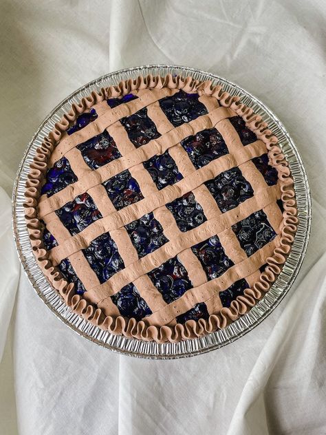 Fake Food Diy, Blueberry Decor, Food Props Diy, Fake Pie, Fake Food Props, Fake Bakes, Food Props, Fake Cake, Blueberry Pie