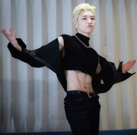 Aesthetic Clothes Crop Tops, Male Crop Top Outfits Korean, Open Chest Male Outfit, Male In Crop Top, Male Feminine Outfits, Revealing Mens Clothing, Incubus Outfit Male, Revealing Male Fashion, Suggestive Outfits Drawing Male