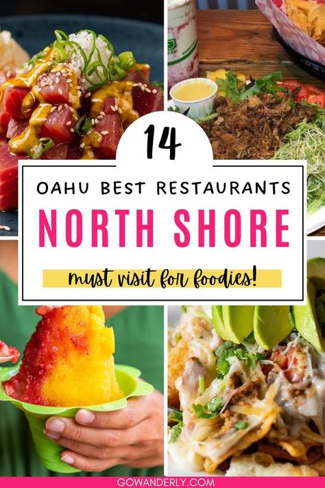 Find out things to do in North Shore Oahu, including the best places to eat in North Shore Oahu. Discover popular Oahu food trucks and local favorites for the best food in North Shore Oahu. Oahu Food, North Shore Hawaii, Seared Ahi, Hawaiian Dishes, Acai Smoothie Bowl, North Shore Oahu, Tacos And Burritos, Food Spot, Breakfast Plate