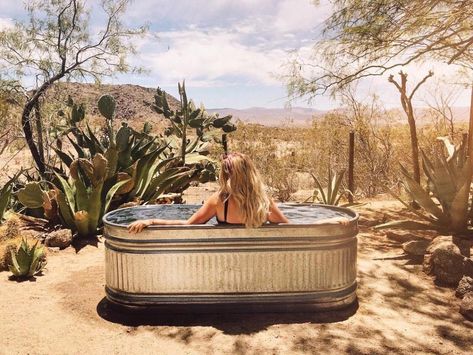 Round Stock Tank, Stock Tank Pools, Galvanized Stock Tank, Cowboy Pool, Tank Pools, Diy Stock Tank, Stock Tank Pool Diy, Joshua Tree House, Pool Inspiration