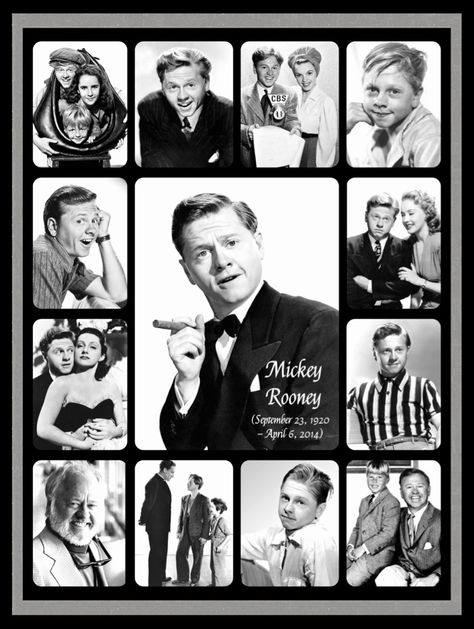 Mickey Rooney, Classic Film Stars, Photo Cinema, Celebrity Caricatures, Movie Clips, Classic Movie Stars, Hollywood Actors, Film Stars, Glory Days