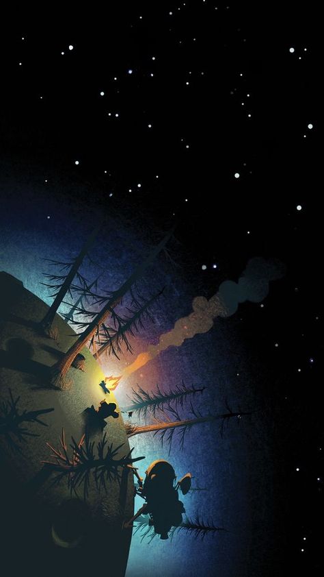 Outerwilds Wallpaper, Outer Wilds Art, Camp Wallpaper, Wild Wallpaper, Camping Wallpaper, Outer Space Wallpaper, Artistic Wallpaper, Seni Cat Air, Wallpaper Space