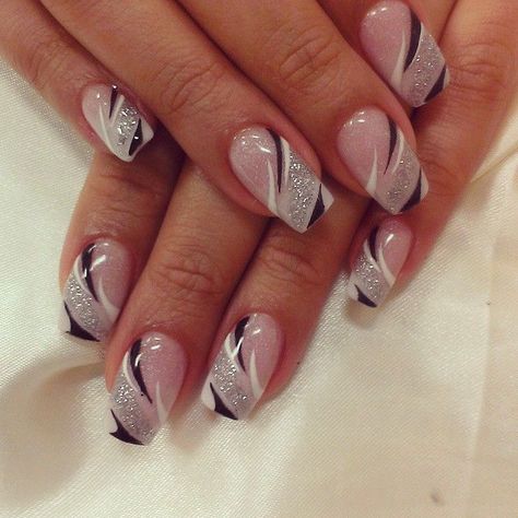 Shellac Manicure, Nail Courses, Manicure Nail Designs, Gel Nail Art Designs, French Manicure Nails, Lavender Nails, Fancy Nails Designs, Transfer Foil, French Nail Designs