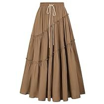 Maxi Skirt Fall, Skirts Vintage, Victorian Aesthetic, Elastic Waist Skirt, Women Skirts, Hem Skirt, Fall Skirts, Modest Fashion Outfits, Flowy Skirt